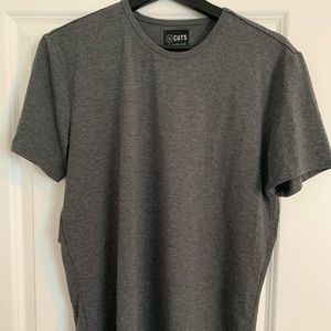 Cuts Clothing - Dark Grey t shirt elongated